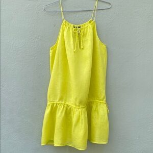 J. Crew Yellow Ruffled Tiered Sundress